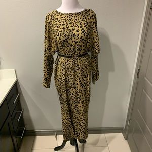 Vintage Leopard Maxi Dress